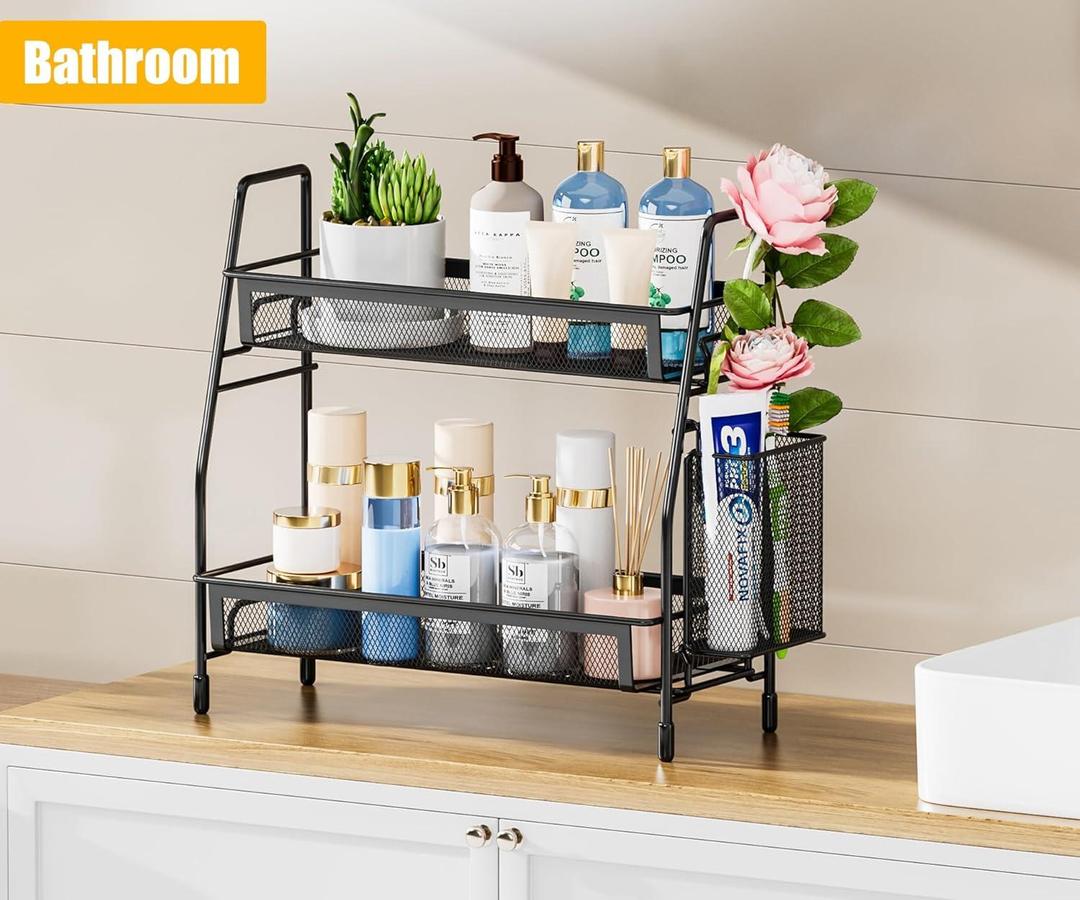Durable Black Stainless Steel Organizer