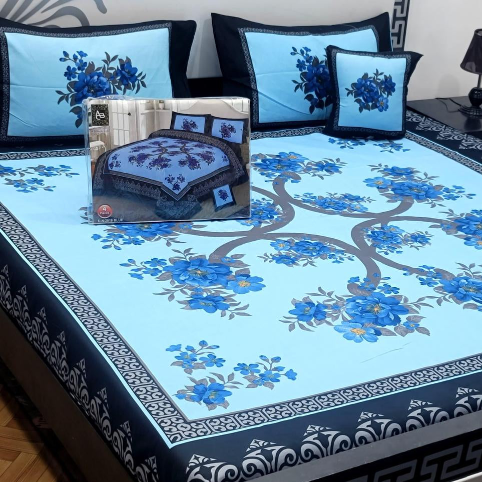 Crystal Cotton Printed bedsheet