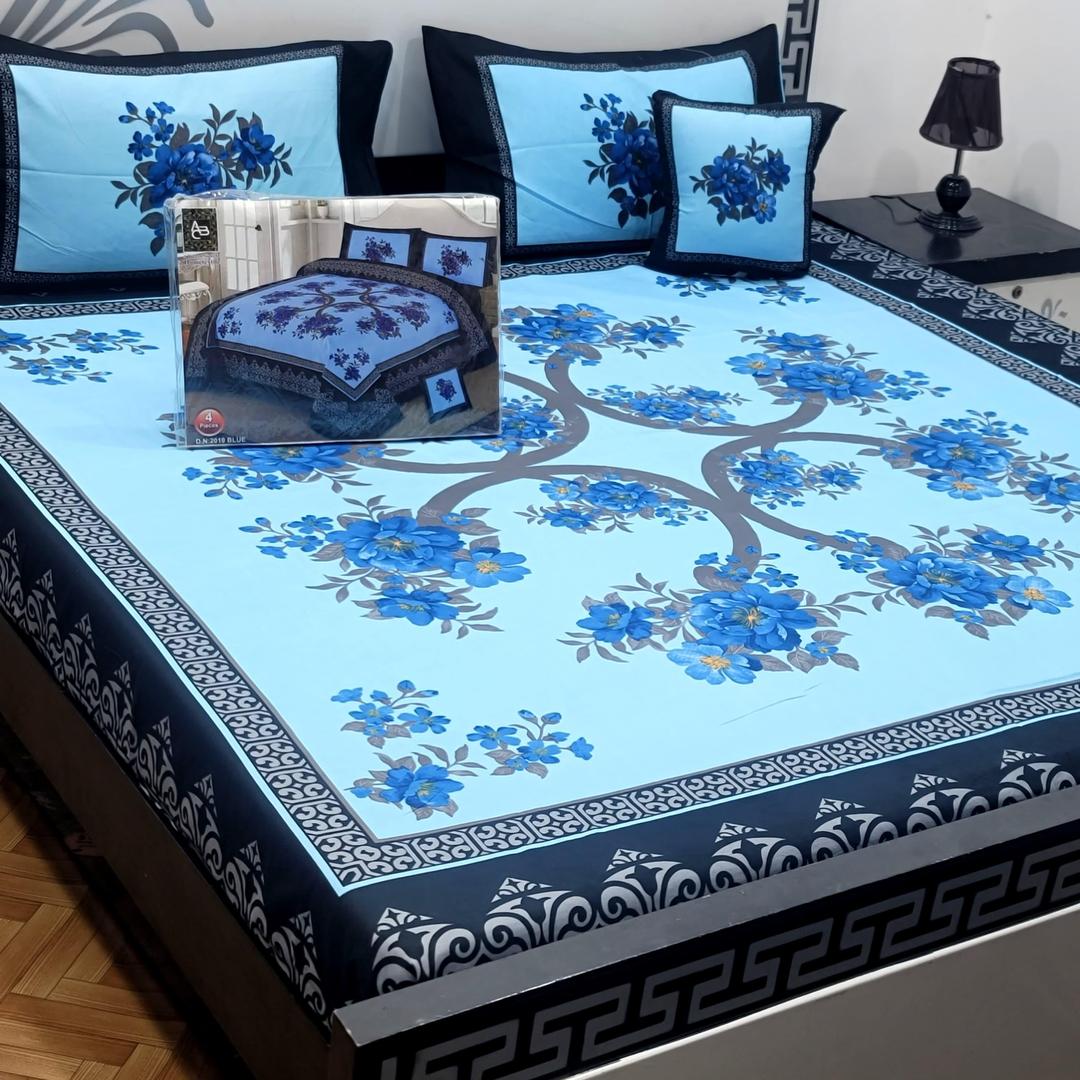 Crystal Cotton Printed bedsheet