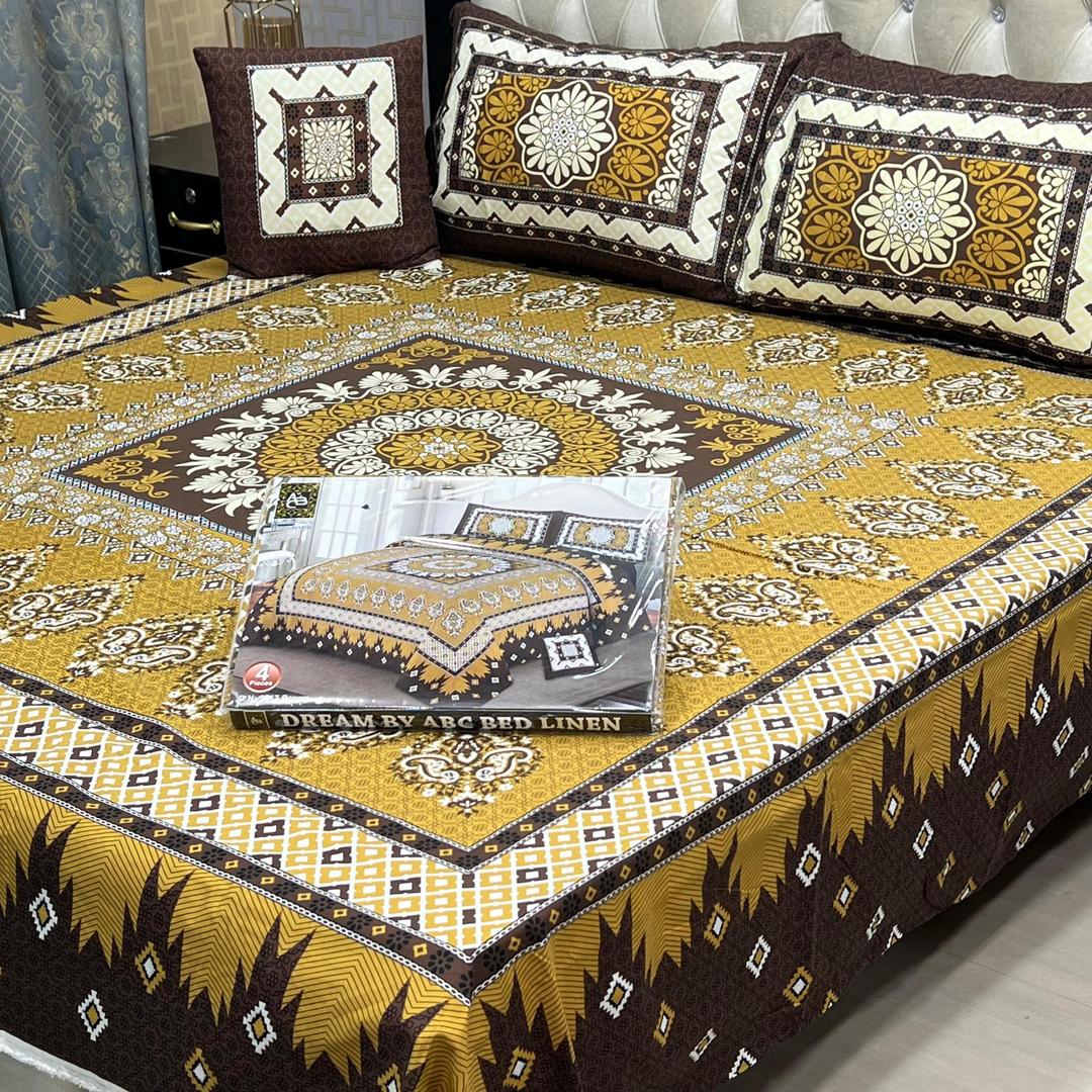 Crystal Cotton Printed Double Bed