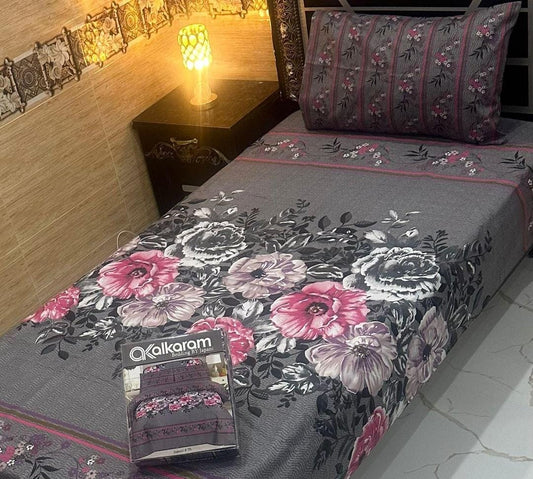 4pcs cotton Salonica printed single bedsheets