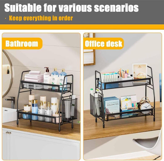 Durable Black Stainless Steel Organizer