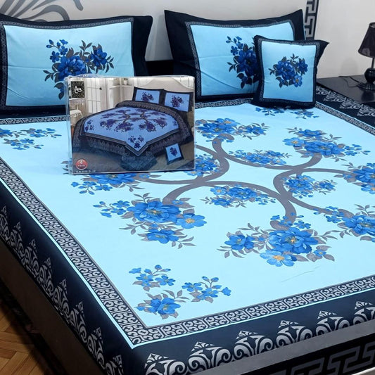 Crystal Cotton Printed bedsheet